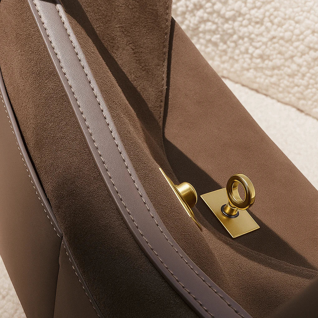 MOIRÉ | Borsa a spalla con pelle scamosciata 2