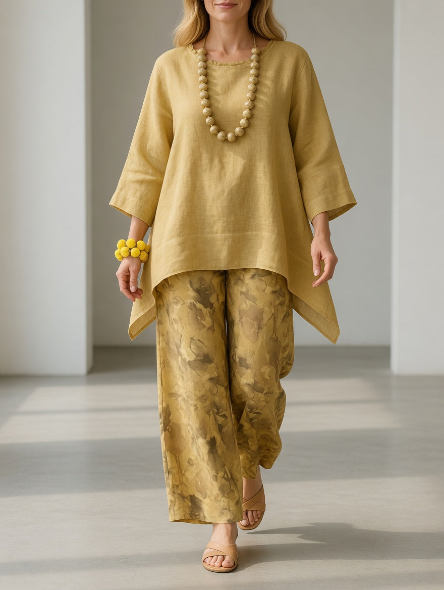 NATALIE | Completo con pantaloni ampi 2