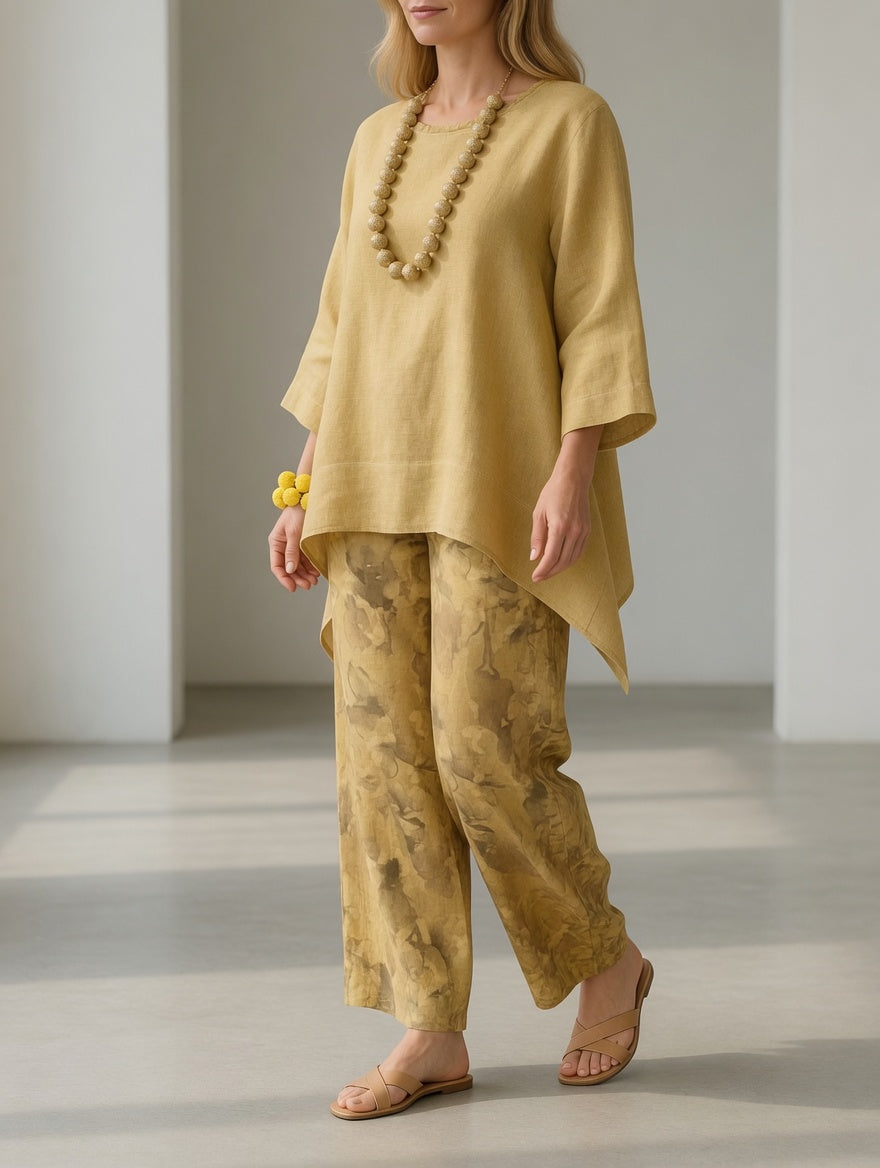 NATALIE | Completo con pantaloni ampi 3