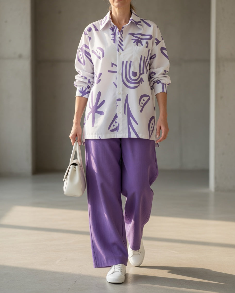 NATALIE | Set tuta con camicia oversize 0