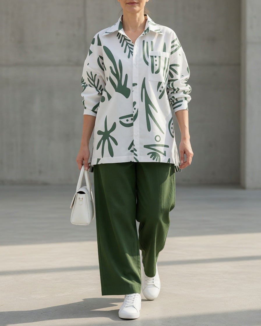 NATALIE | Set tuta con camicia oversize 2