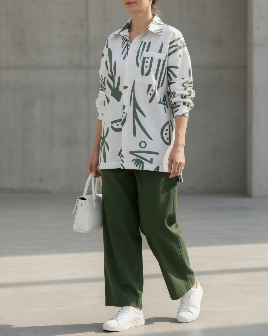NATALIE | Set tuta con camicia oversize 3