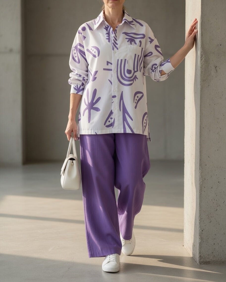 NATALIE | Set tuta con camicia oversize 4