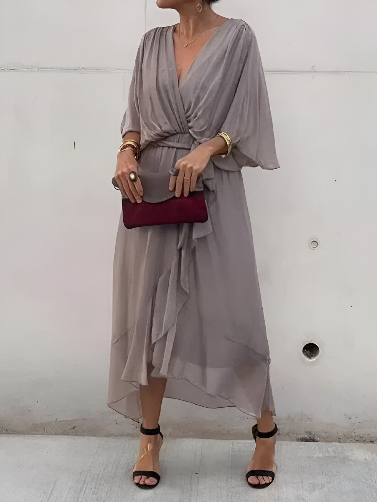 OLIWIA | Abito con scollo a V 3