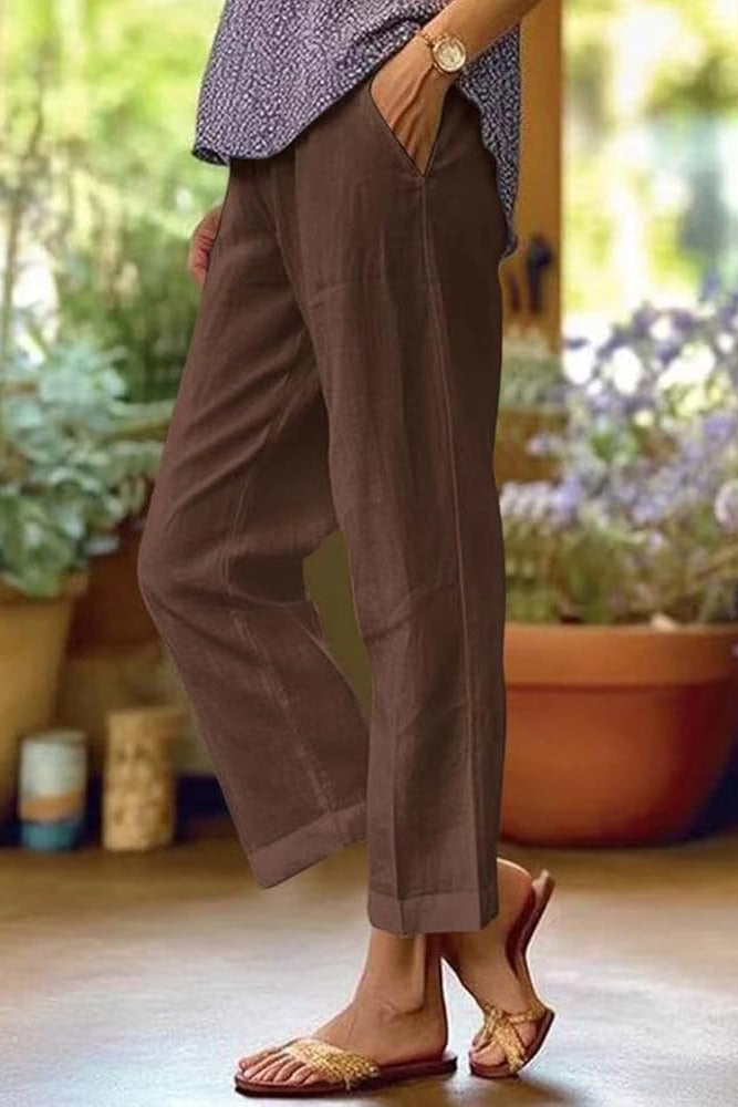RITA | Pantaloni estivi con drappeggio 1