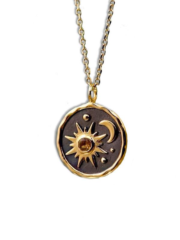 SOLE LUNA | Collana con pendente boho 0