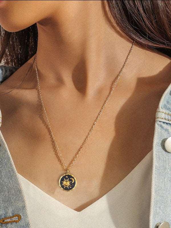 SOLE LUNA | Collana con pendente boho 1