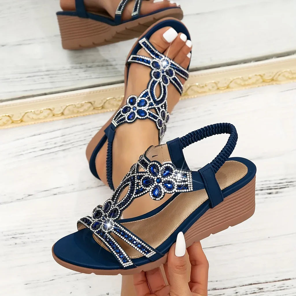 TRINDA | Sandali con zeppa elegante 0