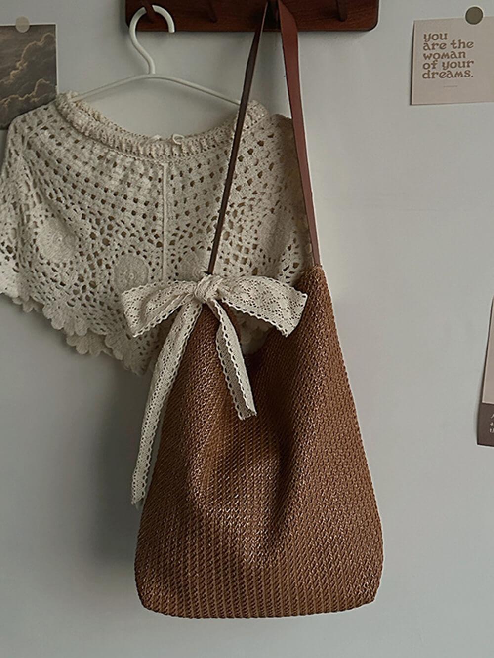 VACATION LAZY | Borsa Tote in Paglia Spaziosa 3