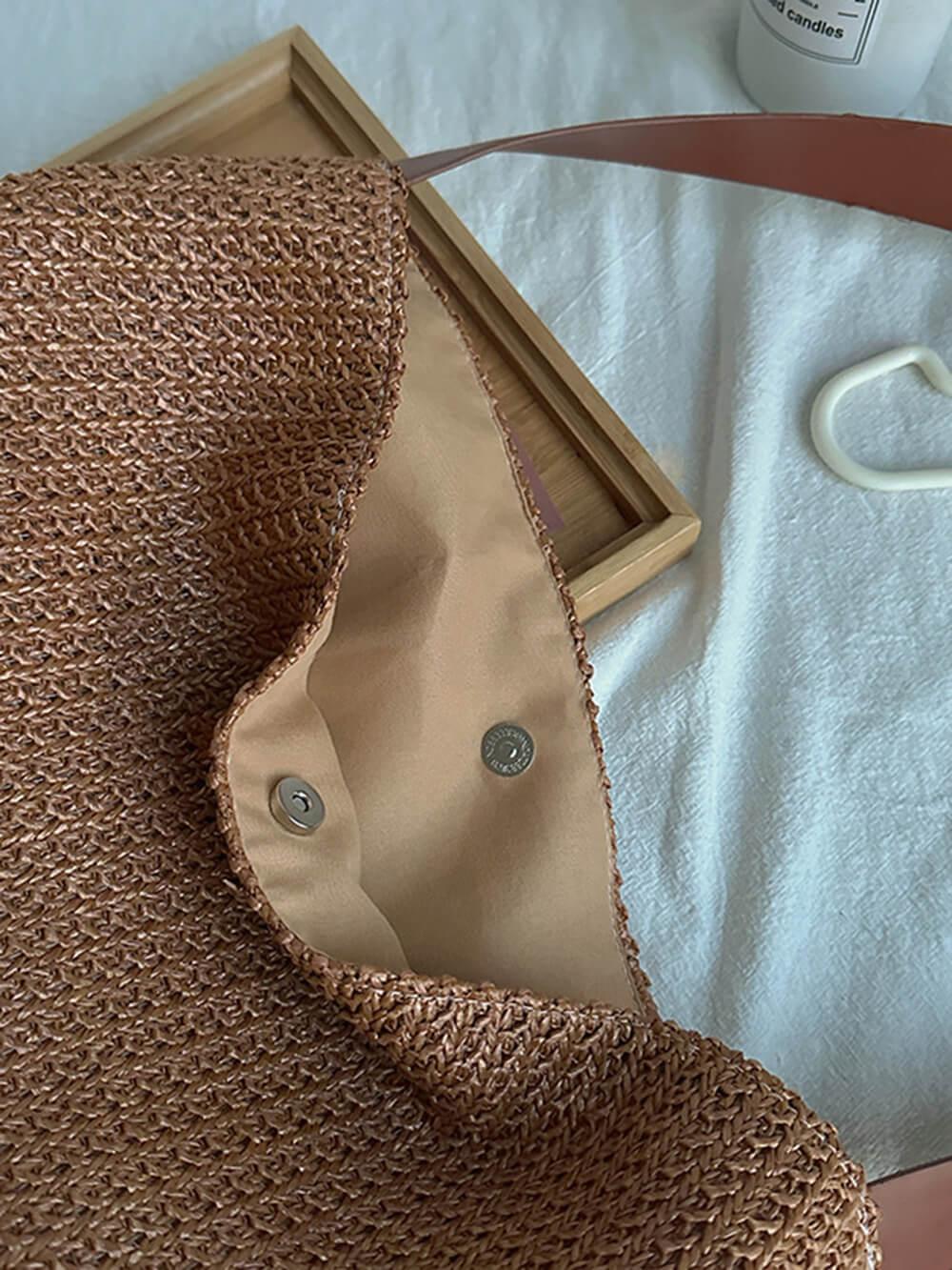 VACATION LAZY | Borsa Tote in Paglia Spaziosa 4