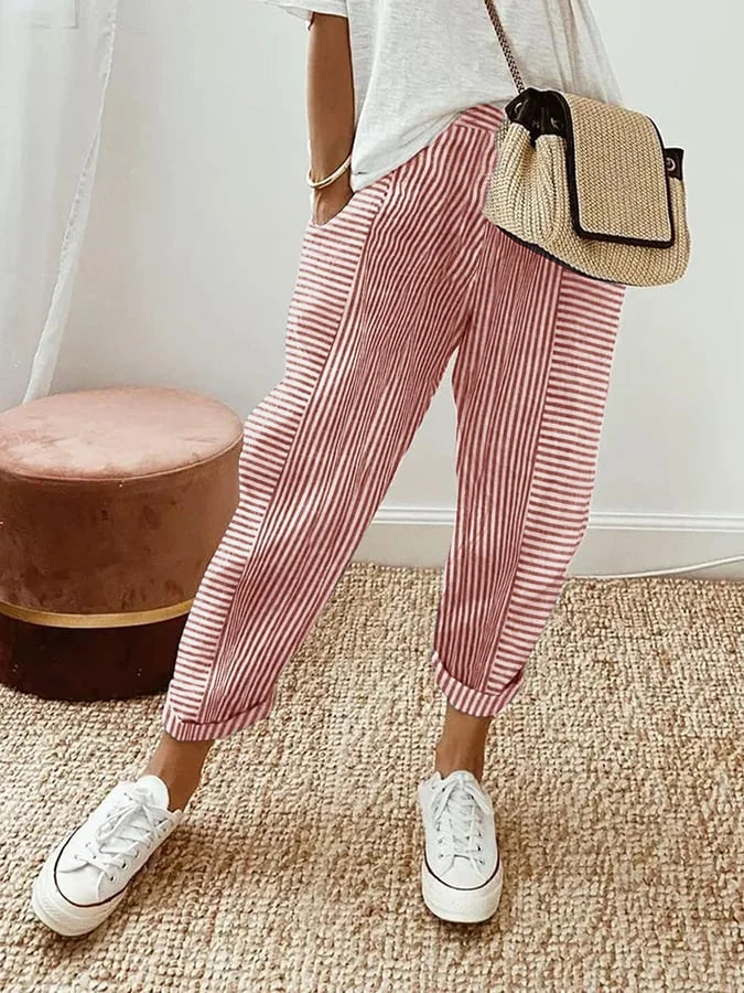 VERONICA | Pantaloni con righe 2