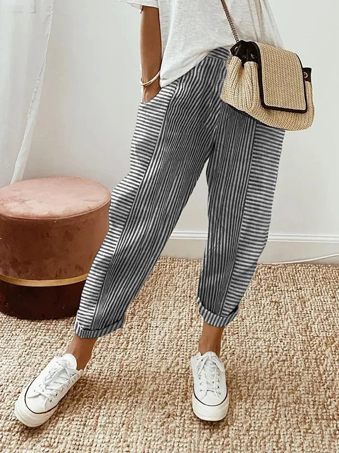 VERONICA | Pantaloni con righe 5