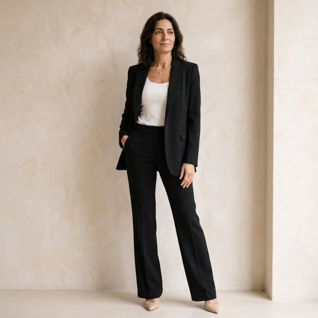 AMELIA | Abito con pantaloni svasati